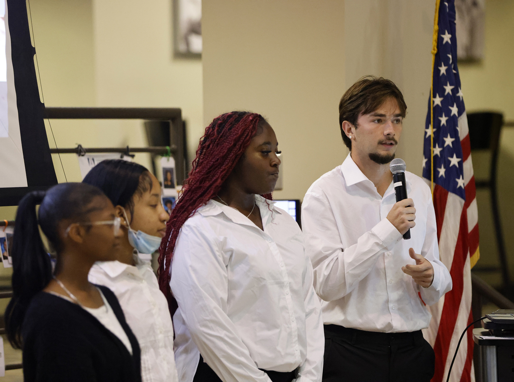 TAP students presenting