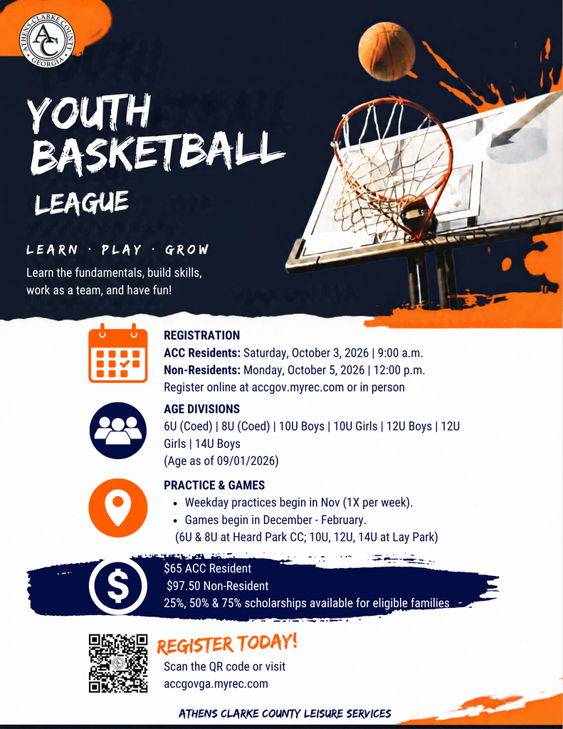 Youth basketball flyer English