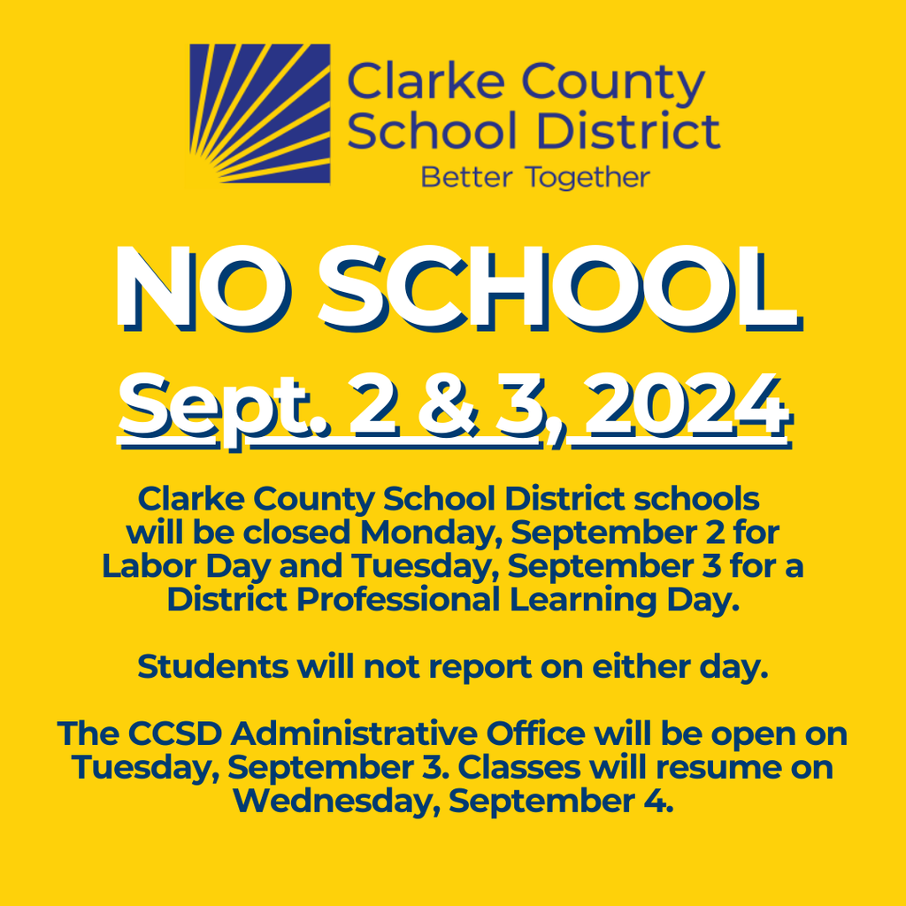 Students will not report on Sept. 2 and Sept. 3, 2024