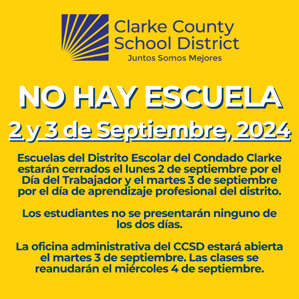 Los estudiantes no se presentarƔn el 2 y 3 de septiembre de 2024
