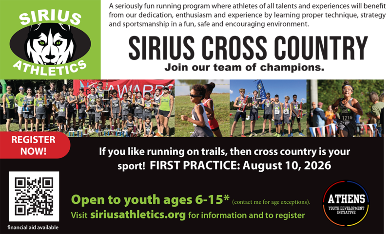 Sirius Athletics flyer