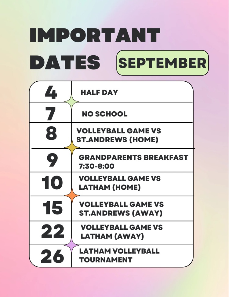 important dates