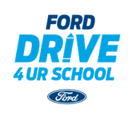 blue "Ford Drive 4 UR School" text