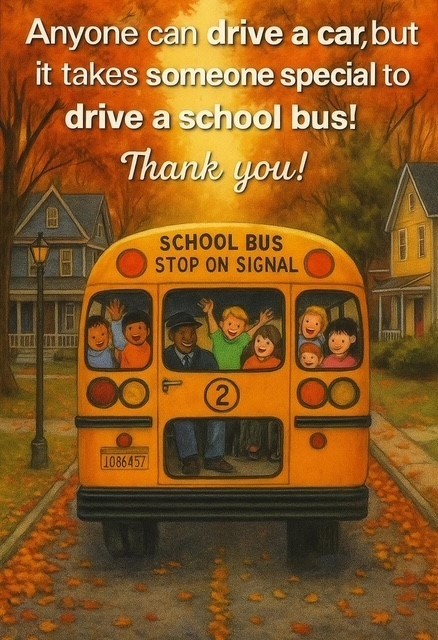 yellow bus with kids in the window