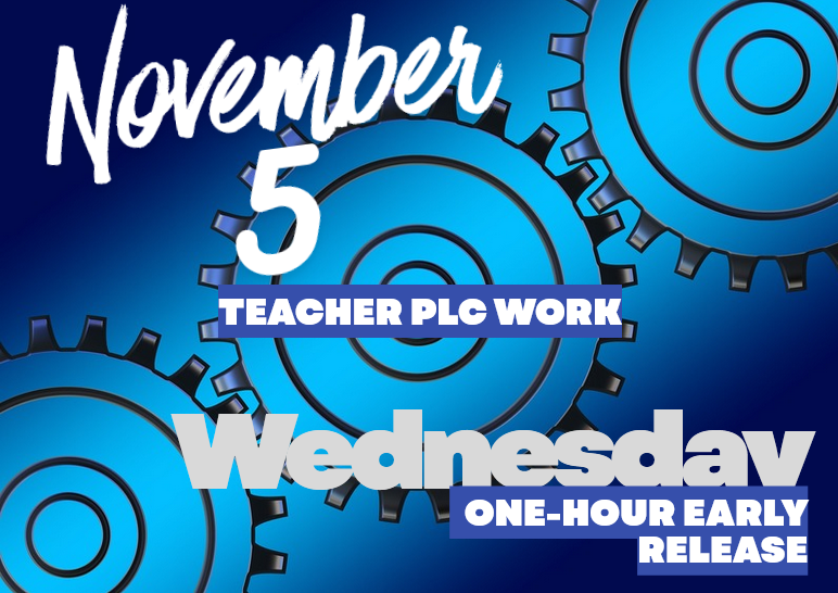 gears on blue background