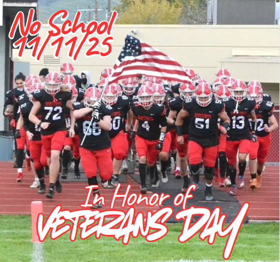 football players running with US flag