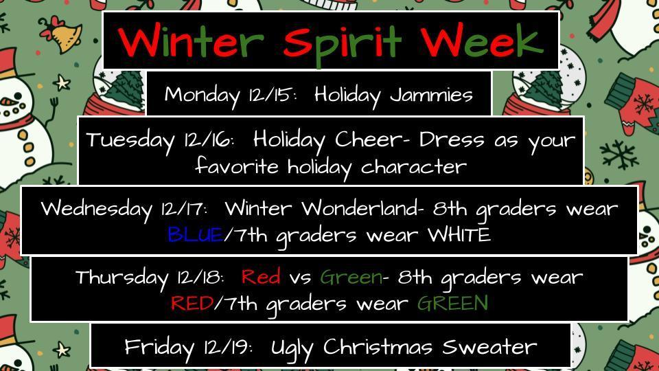 Winter Spirit Week