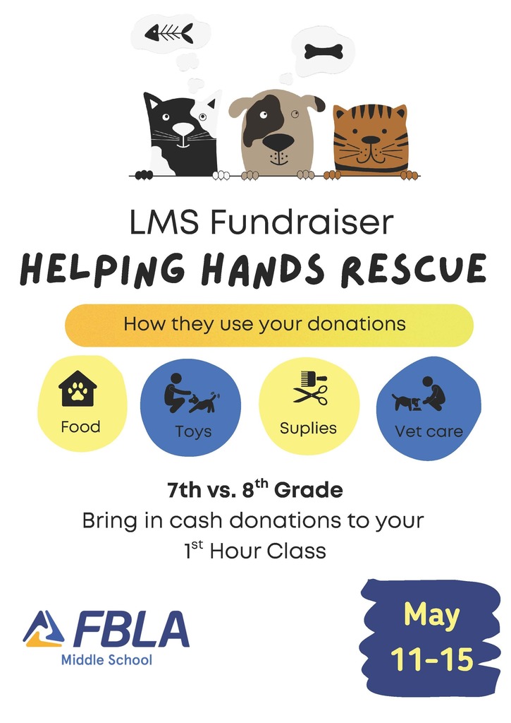 LMS FBLA fundraiser May 11-15
