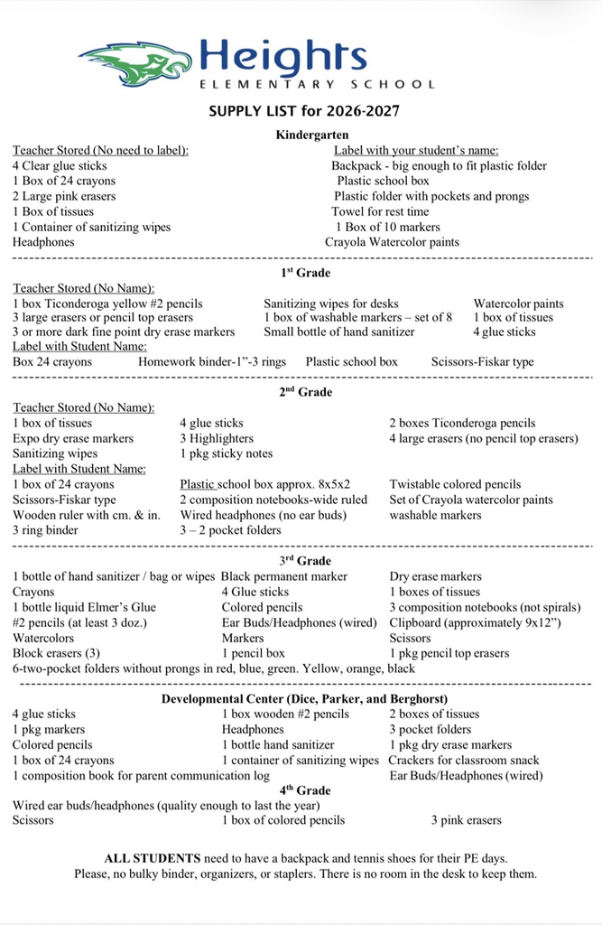 26-27 Supply List 1