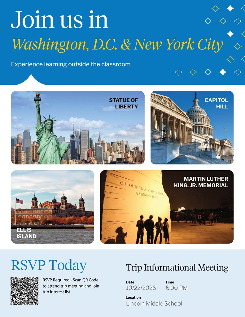 WorldStrides meeting Thursday, October 22nd at 6pm at LMS
