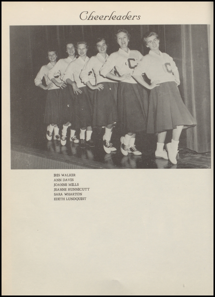 1955-1956 cheerleaders