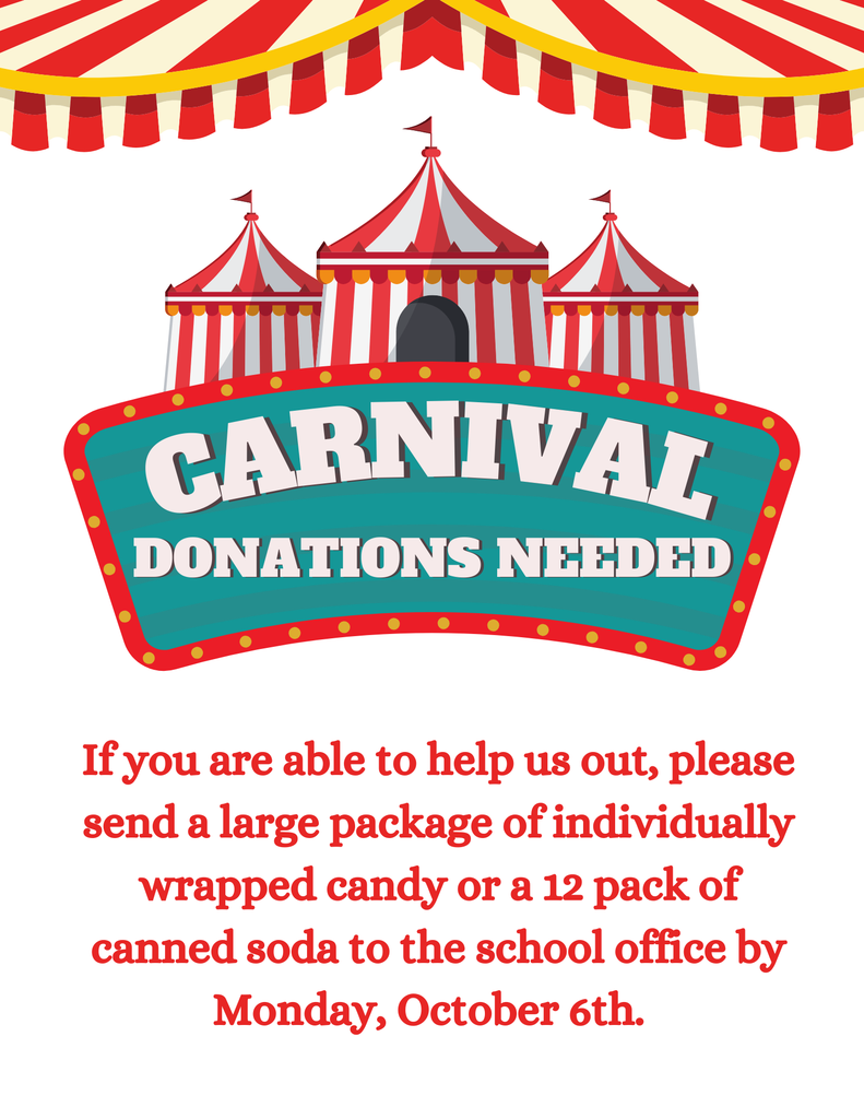 Red and White Minimalist Carnival Fun Fair Flyer