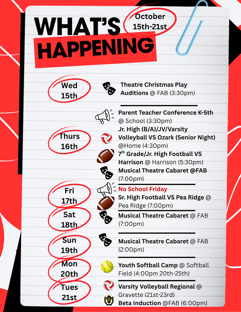 What's Happening October 15-21