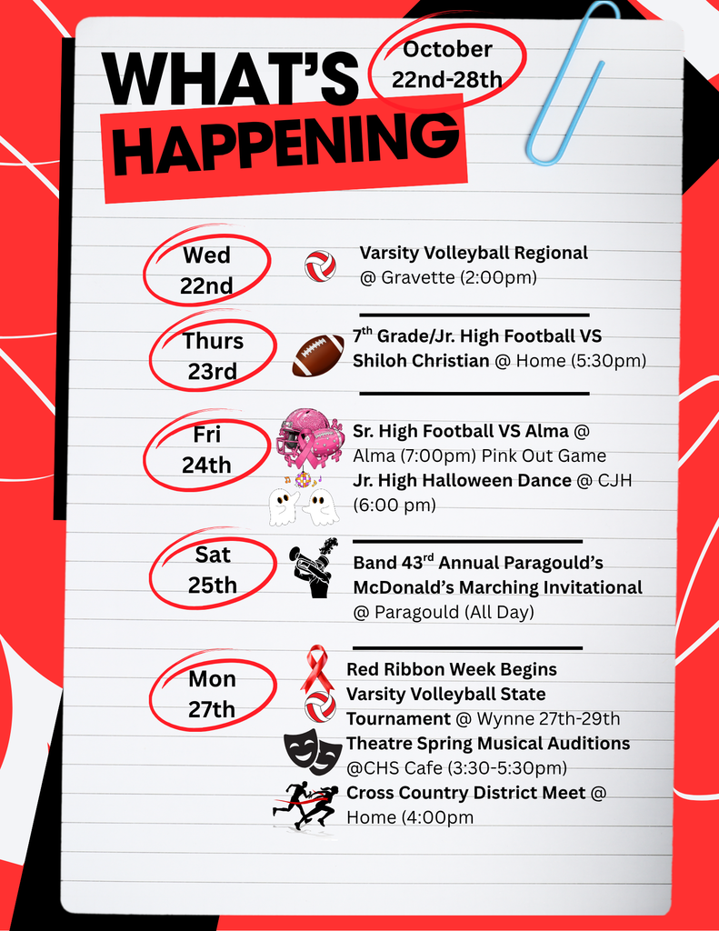 What's Happening Wednesday 10/22-10/28