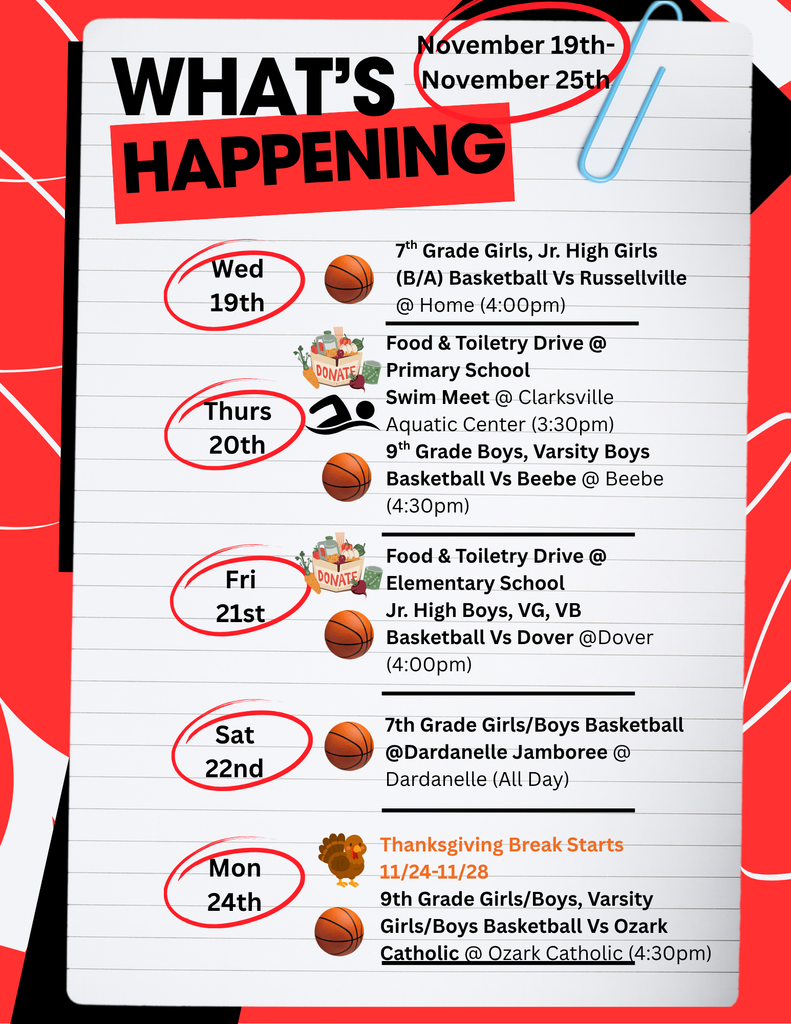 What's Happening Wednesday 11/19-11/25