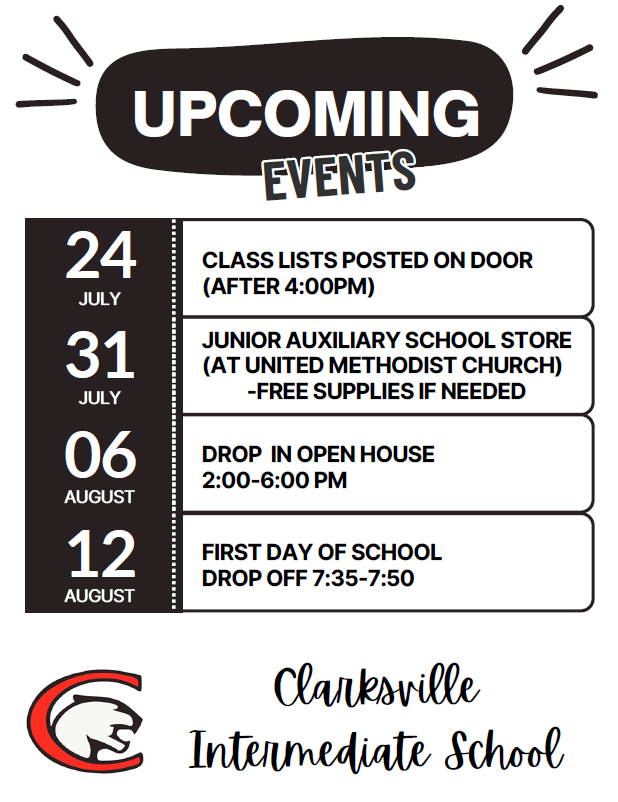 upcoming dates