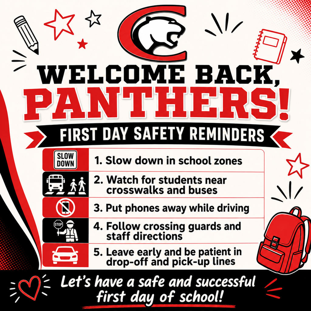 Let's have a safe and fun start to the school year!