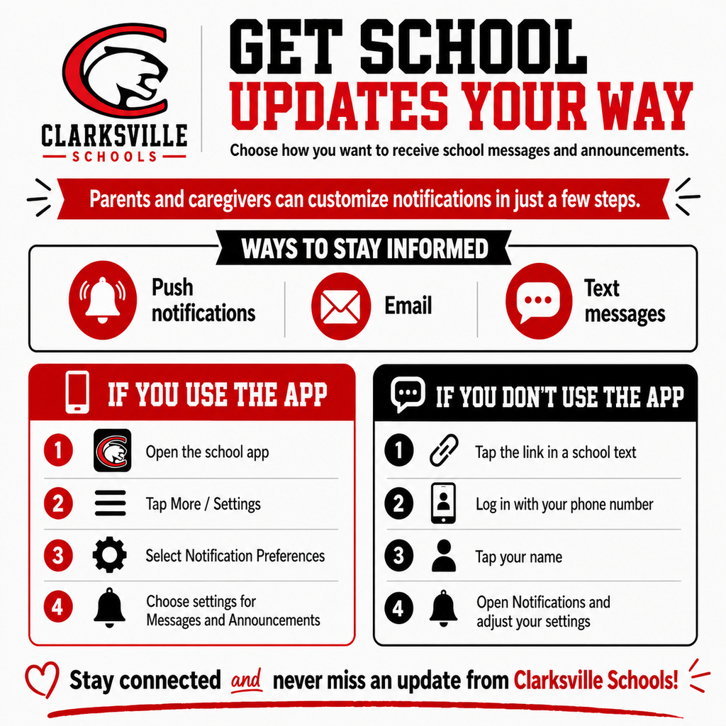 Get School Updates Your Way!