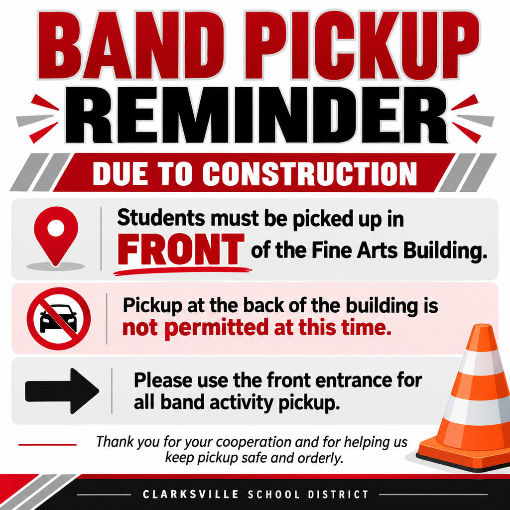 📢 Band Pickup Notice
