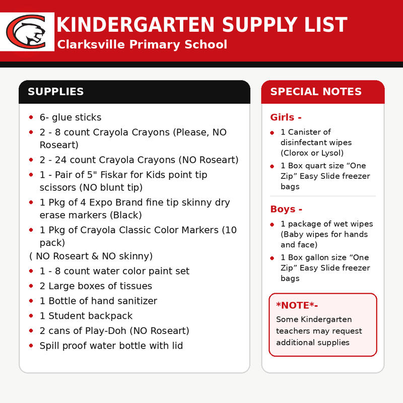 Supply List 2026-27