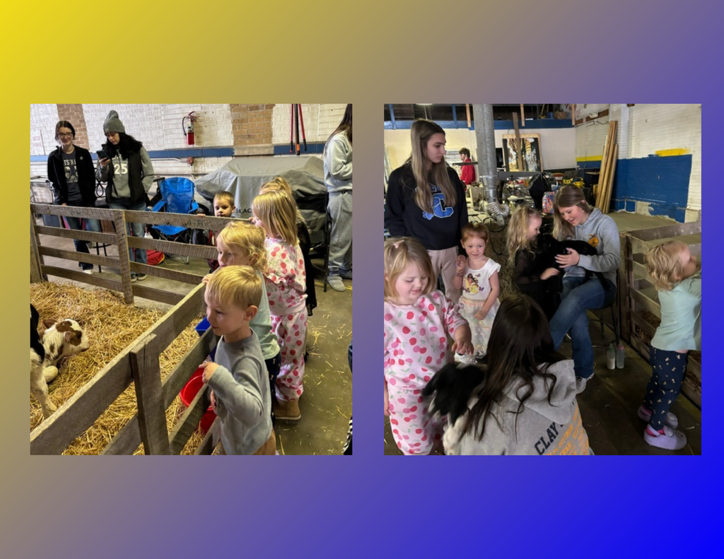 Mrs. Worrell's pre-k students enjoyed their visit to the FFA Petting Zoo on Monday!