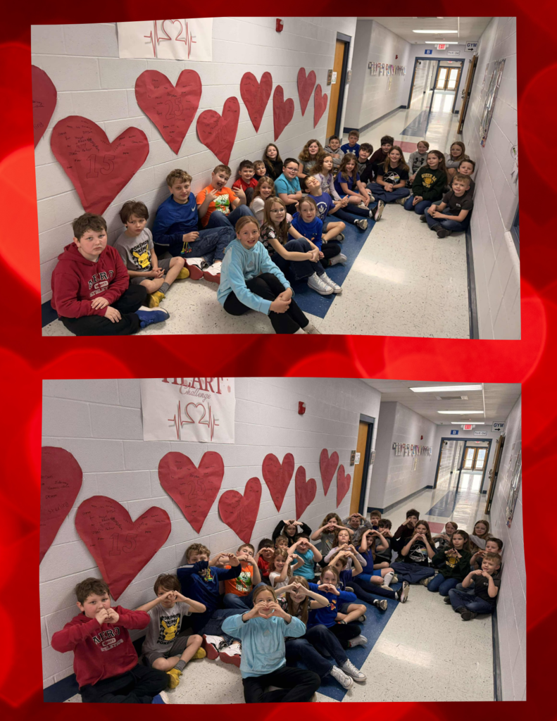 Clay City students have completed the American Heart Association's Heart Challenge! Our school total was $3,100 which doubled our initial goal! 19 students completed Finn's Mission of Hands Only CPR as well. Our top five fundraisers were Lawrence Harvel, Knox Bruner, Hazel Wilson, Shyanne Wilson, and Braydon Schendel.
