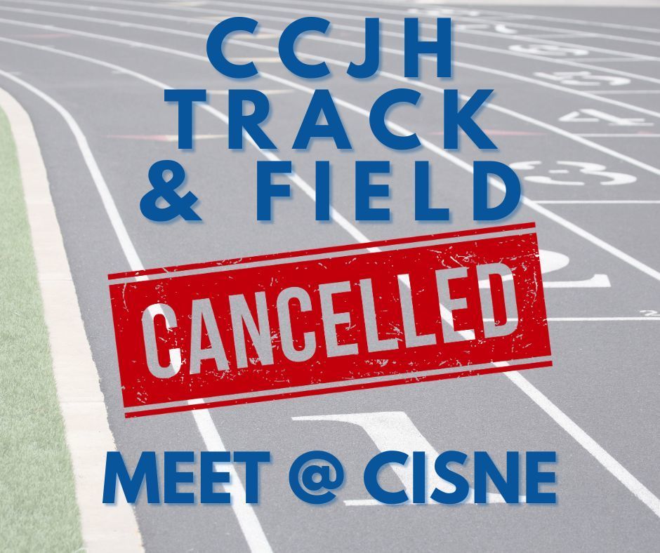 Today's (4/10) track meet at Cisne has been cancelled due to inclement weather. There will be no practice either.