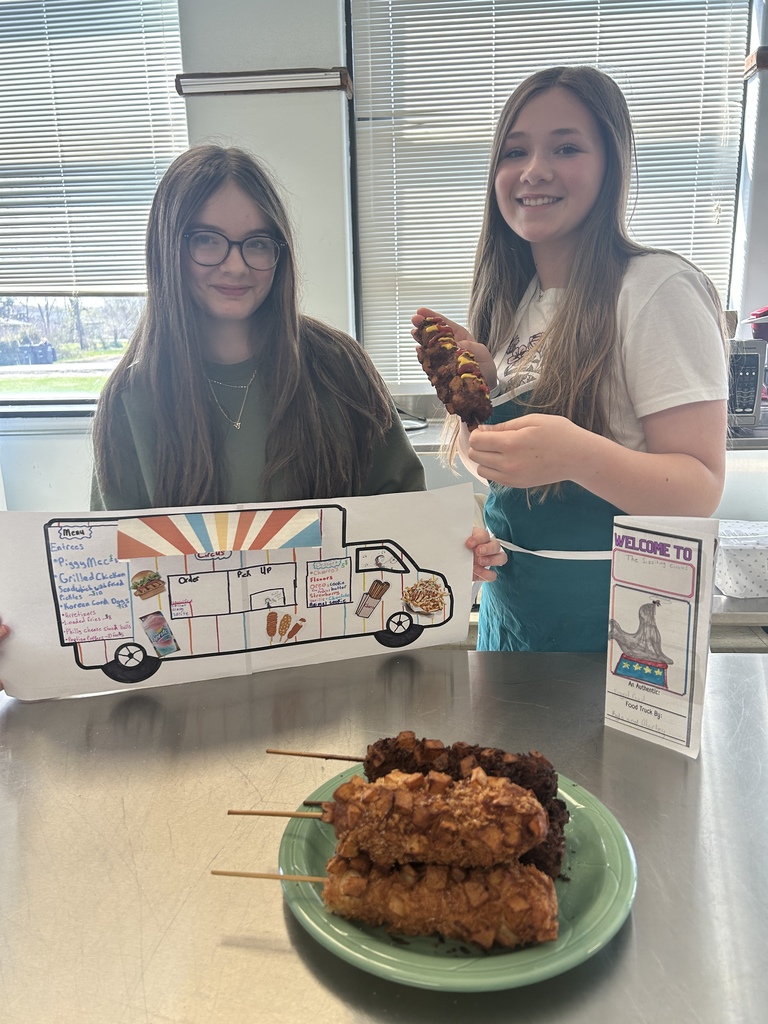 Intro to FCS students cooked up some creativity last week as they designed their very own food trucks! From clever names and mouthwatering menus to eye-catching truck designs, these future entrepreneurs brought bold flavors and big ideas to life! #FoodTruckChallenge