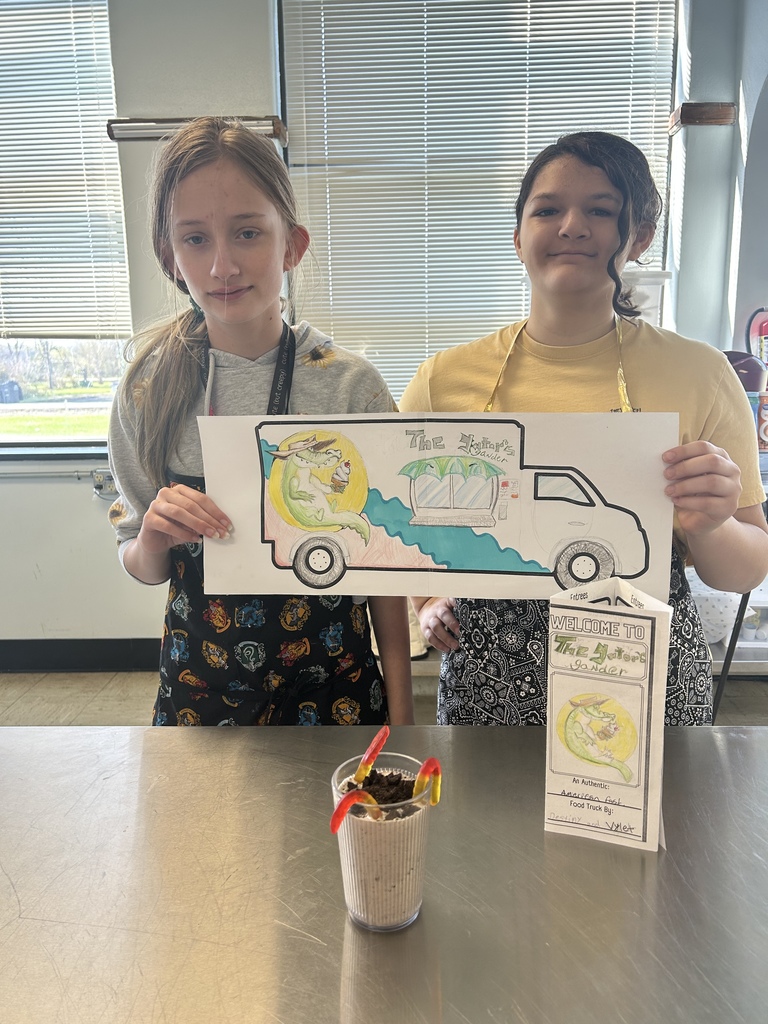Intro to FCS students cooked up some creativity last week as they designed their very own food trucks! From clever names and mouthwatering menus to eye-catching truck designs, these future entrepreneurs brought bold flavors and big ideas to life! #FoodTruckChallenge