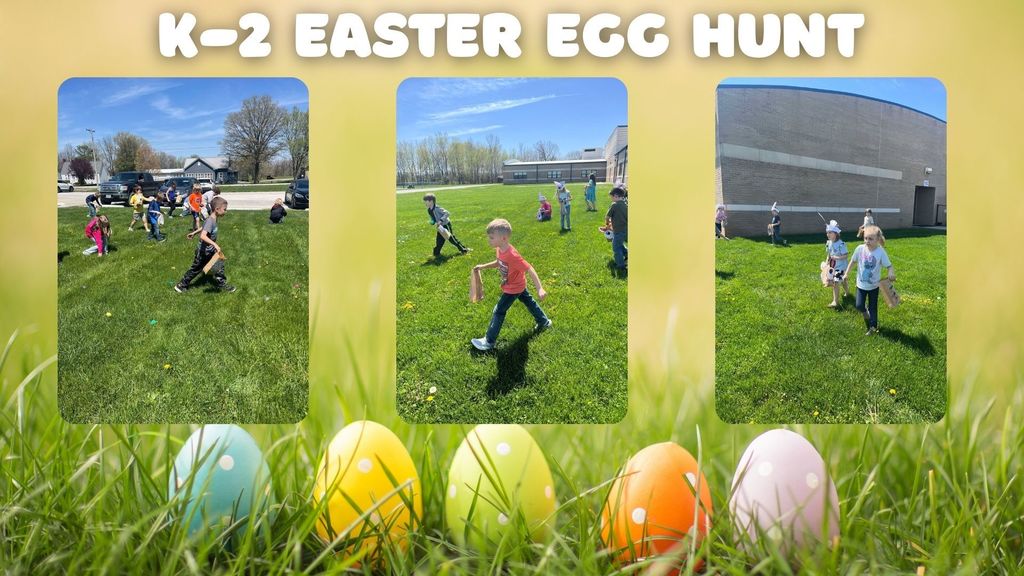 Clay City Elementary students kindergarten through second grade had an Easter egg hunt today! What a great way to kick off Easter break!