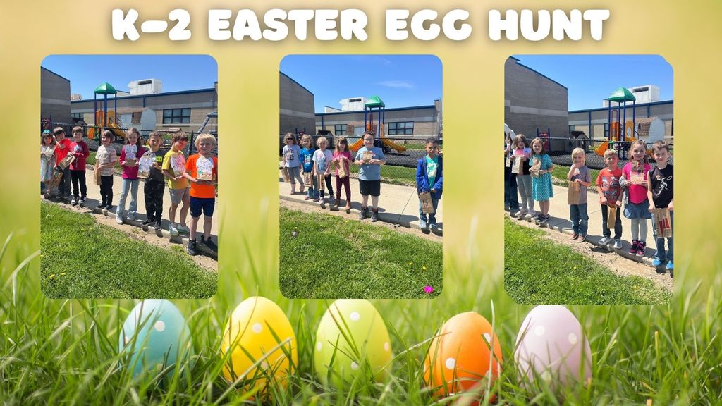Clay City Elementary students kindergarten through second grade had an Easter egg hunt today! What a great way to kick off Easter break!