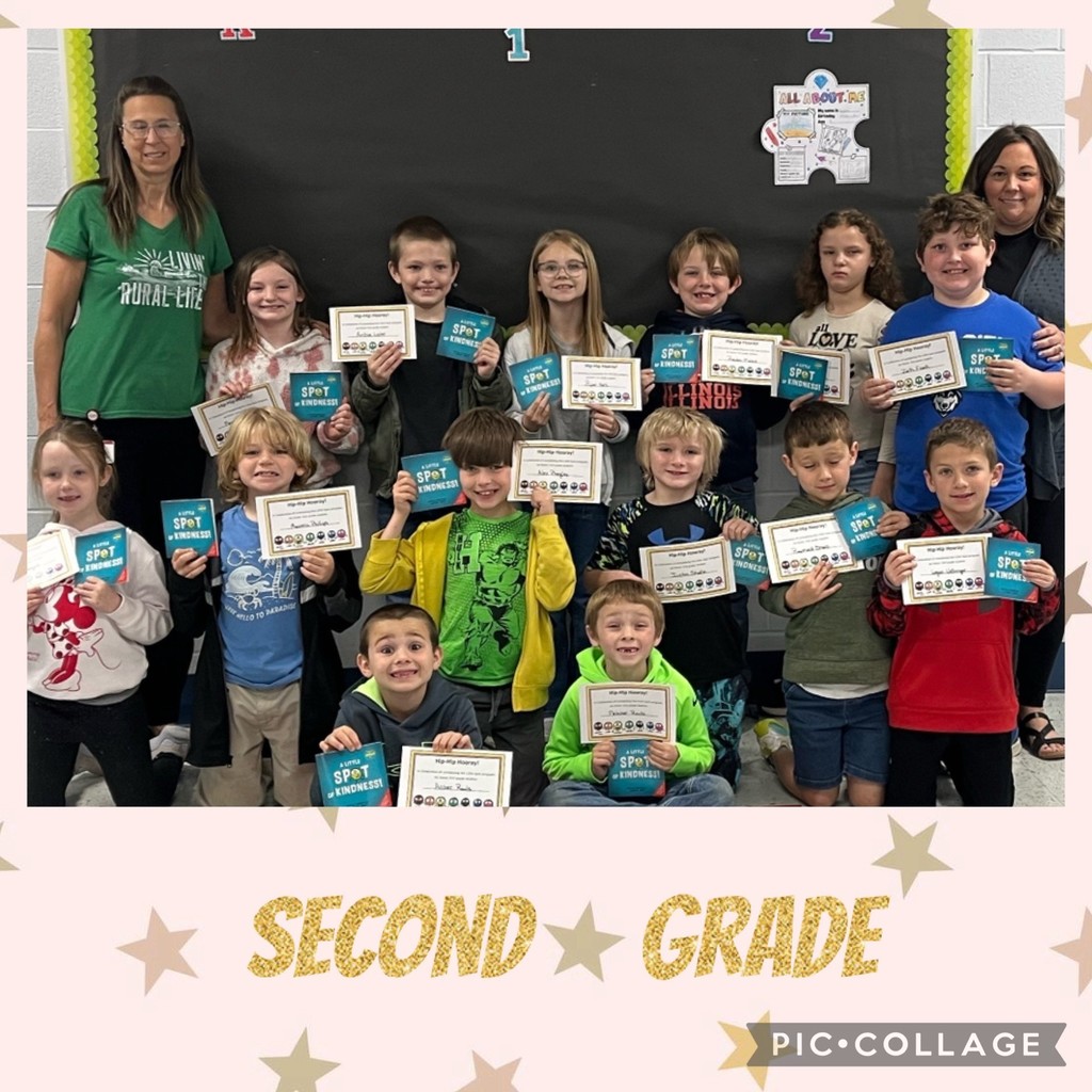 Mrs. Klein's second graders wrapped up their Little Spot lessons with Mrs. Shan from Carle Health! Each student received a certificate and their own "A Little Spot of Kindness" book.