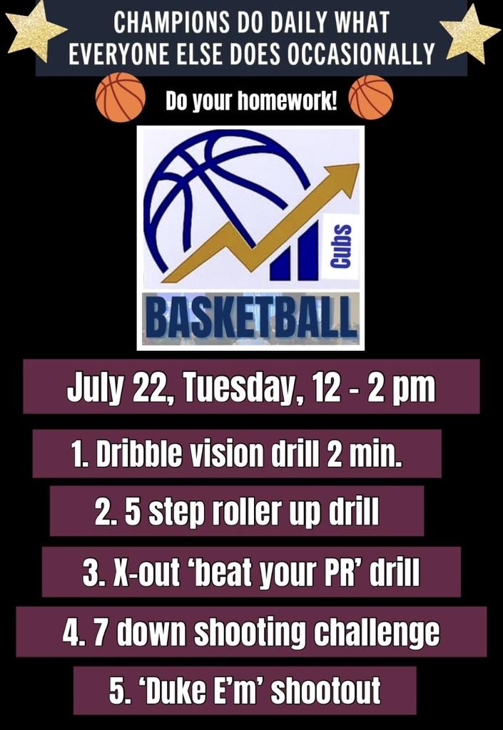 Summer skill session information from Coach C!