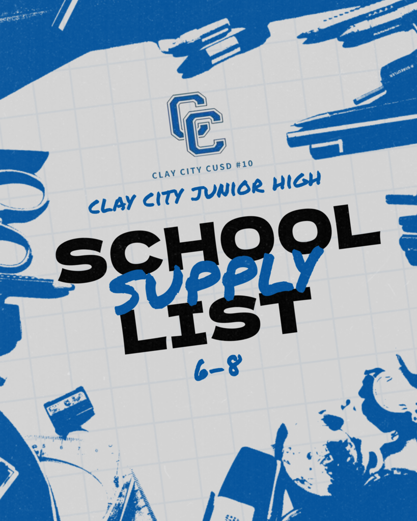 Here is the junior high supply list.