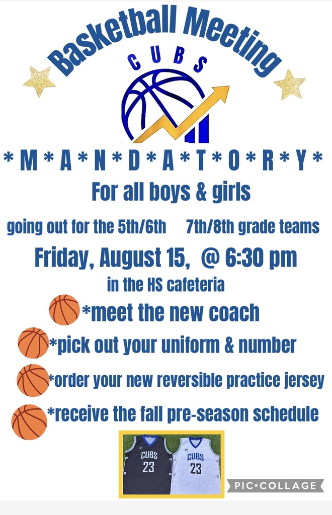 Coach C needs all athletes on Friday, August 15 at 6:30pm in the Commons. Here families will meet Coach and learn more about the program.