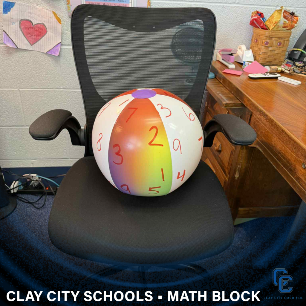 Mrs. French's fourth grade class works on adding and subtracting integers with a beach ball during Clay City School's new math block! Math is combined with fun and games to keep learning exciting!