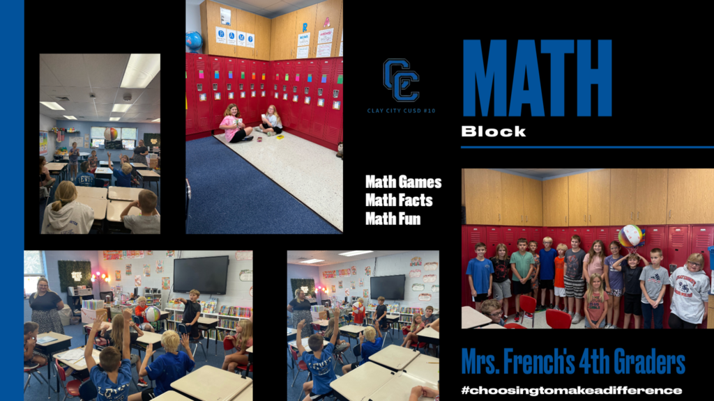 Here is that Math Block beach ball in action with Mrs. French’s fourth graders! Math Games - Math Facts - Math Fun