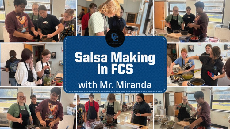 salsa making in FCS with Mr Miranda