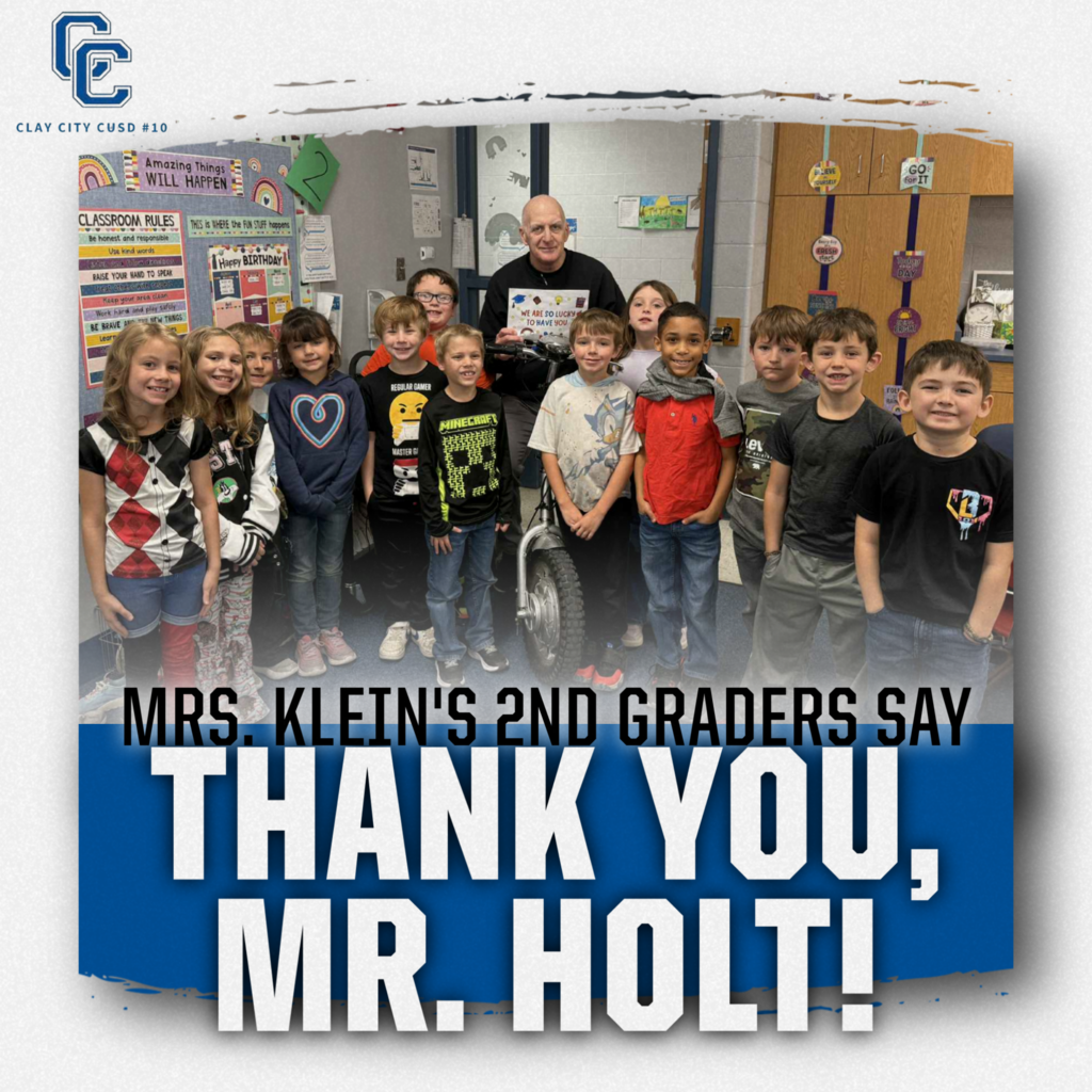 Mrs. Klein's second graders made pictures thanking the building principals for all that they do as we celebrate Principal Appreciation Week here at Clay City Schools!