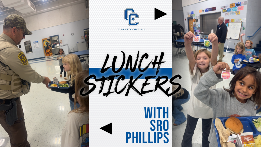 SRO Phillips put smiles on faces in the lunchroom today! He was busy connecting with our students and handing out stickers!