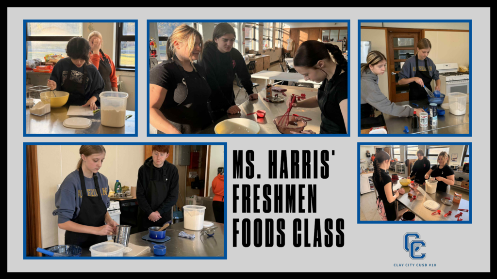 Ms. Harris' freshmen foods class whipped up some tasty treats on Thursday morning!