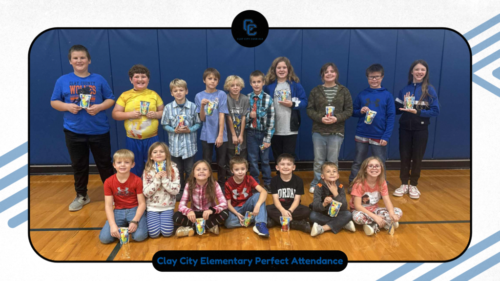 Congratulations to our Clay City Elementary students who made the honor rolls or had perfect attendance during the 1st quarter! Great work!
