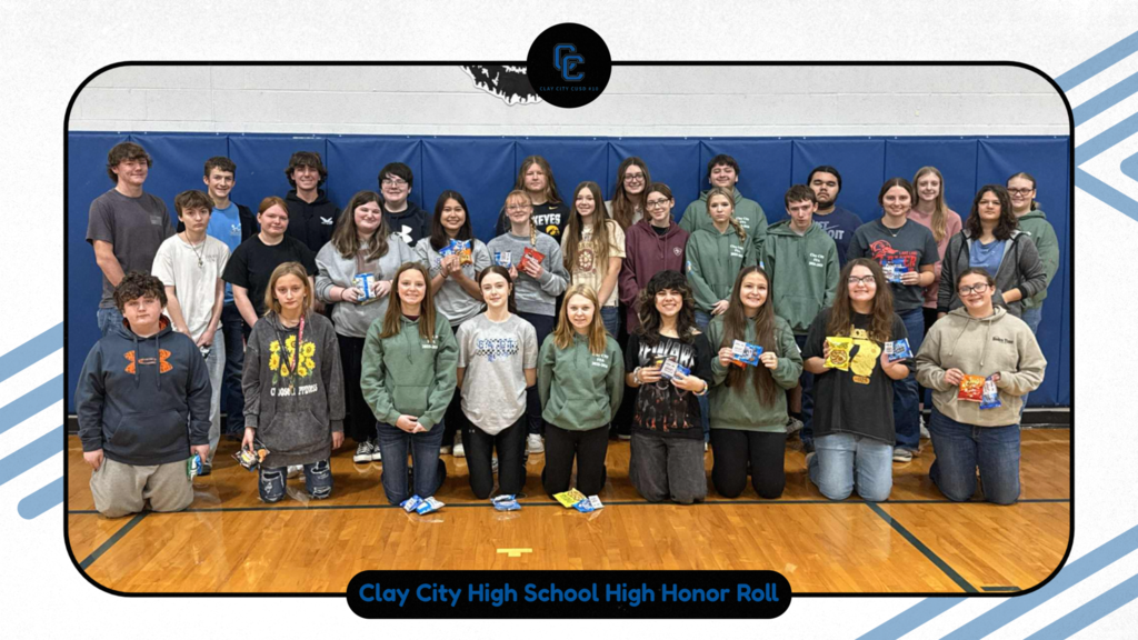 Congratulations to our Clay City High School students who made the honor rolls or had perfect attendance during the 1st quarter! Way to go!