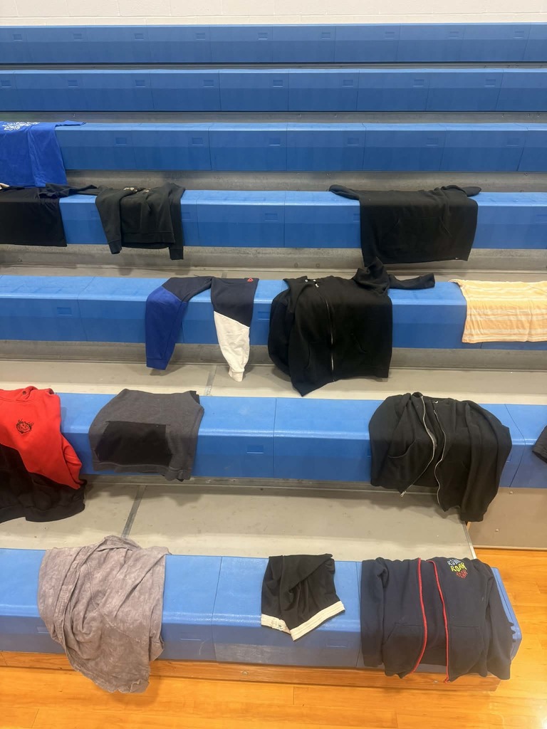 Lost & Found is overflowing. There are new items being added daily. If you see anything that belongs to your student, please have them stop by the Lost & Found to claim.