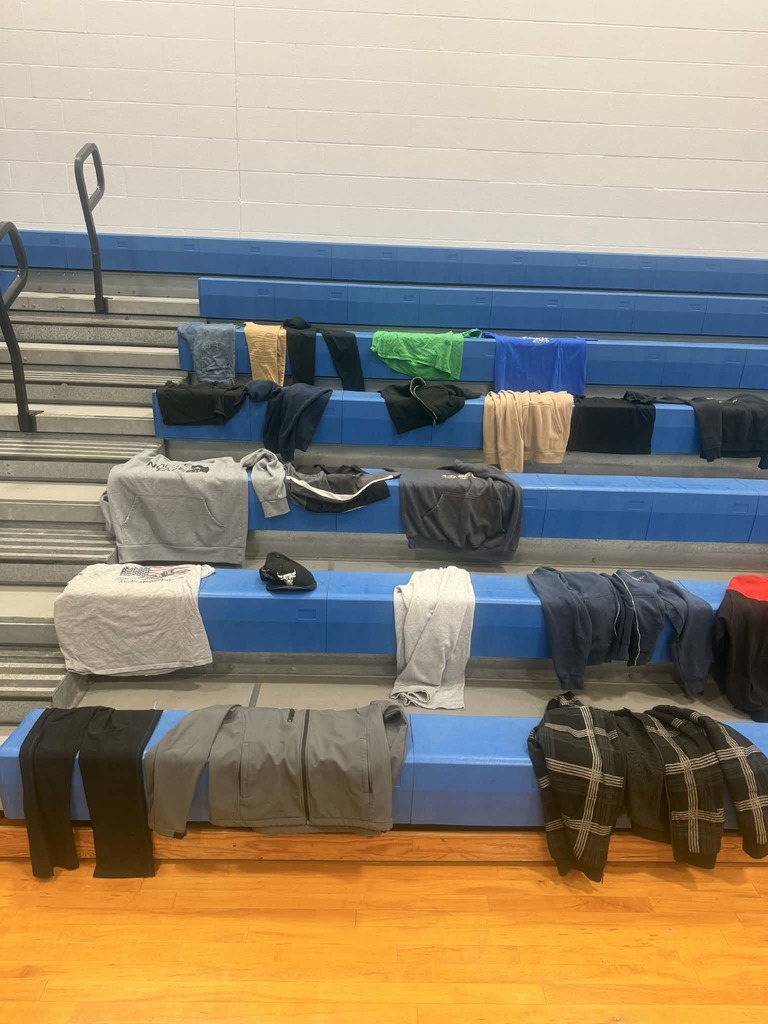 Lost & Found is overflowing. There are new items being added daily. If you see anything that belongs to your student, please have them stop by the Lost & Found to claim.