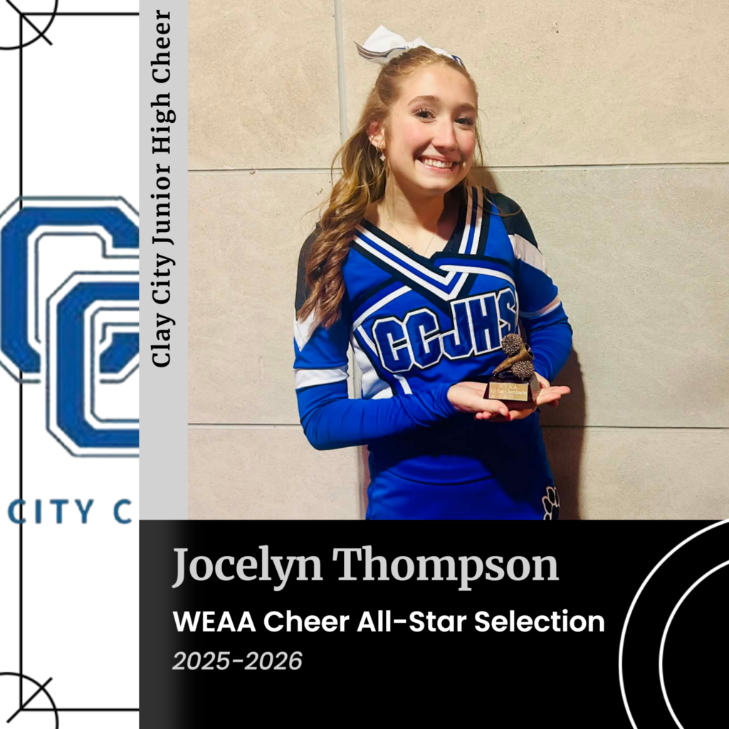 Congratulations to our own Jocelyn Thompson for being selected to the WEAA Cheer All-Stars! We are so proud of you Jocelyn!