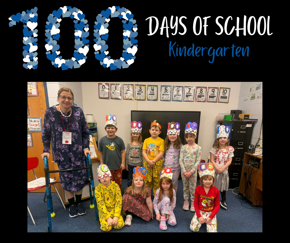From pajamas because we are so tired, to 100 declarations on shirts, to dressing like a 100 year old, there were many ways students and staff celebrated the 100th day of school. All students were also on the hunt for 100 pictures of principal Mr. Wattles hidden around the school. Students finished the day with 95 pictures collected!