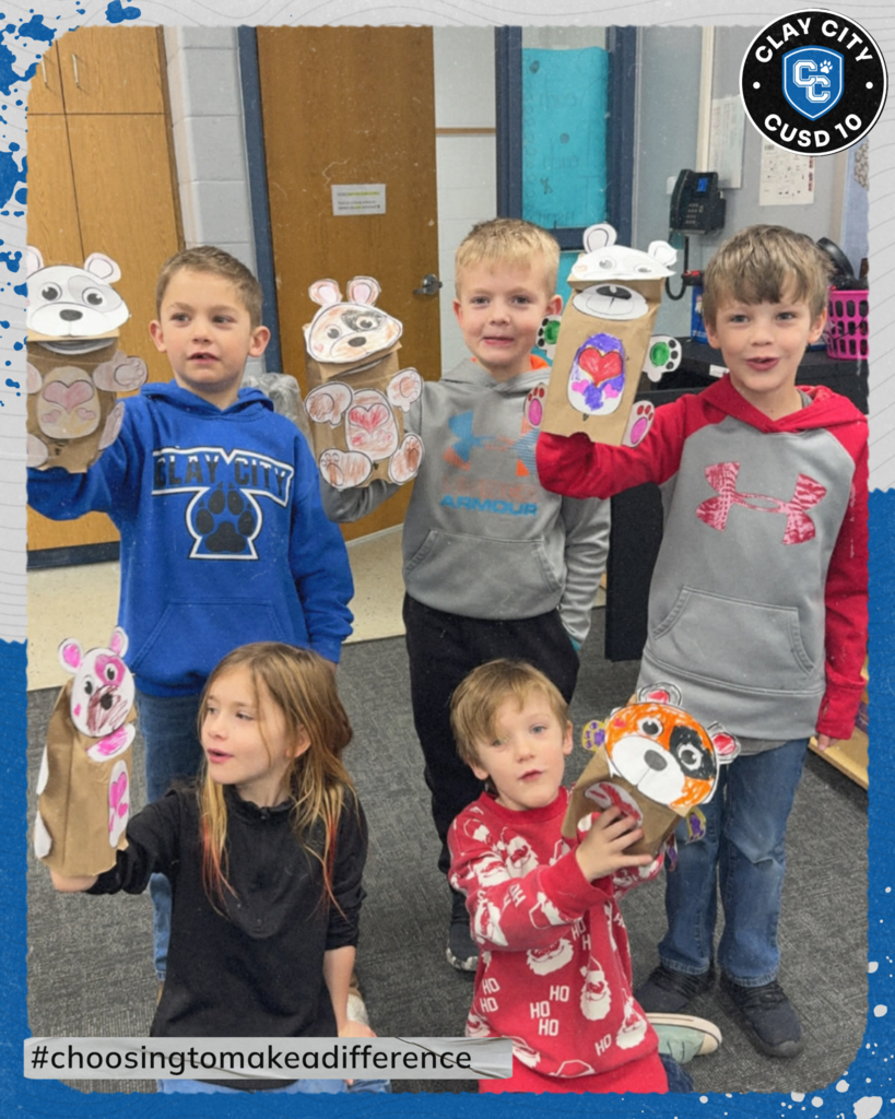 Some of Miss Fender's first graders had a great time making Valentine puppets with Mrs. Neubaum. What a fun way to celebrate the holiday!