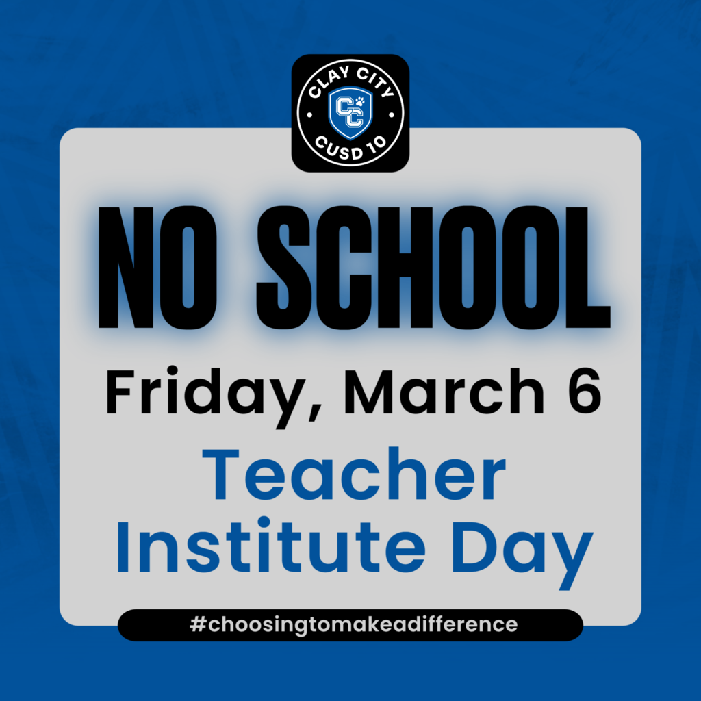 REMINDER: There will be no school for students on Friday, March 6.