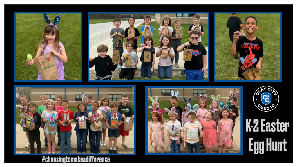 Our K-2 students had an Easter egg hunt today! Check out those smiles!